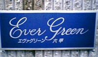エヴァグリーンのマンション表札